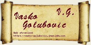 Vasko Golubović vizit kartica